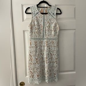 Lulu’s pale blue lace dress